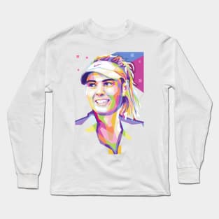 Maria Sharapova Popart Long Sleeve T-Shirt